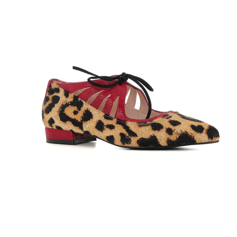 Zapato Natural/red Pop