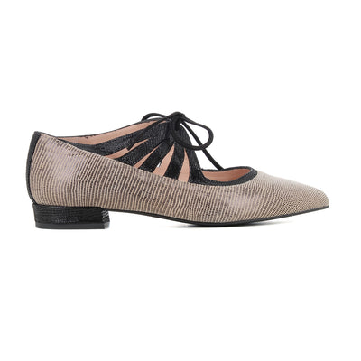 Zapato Taupe/negro