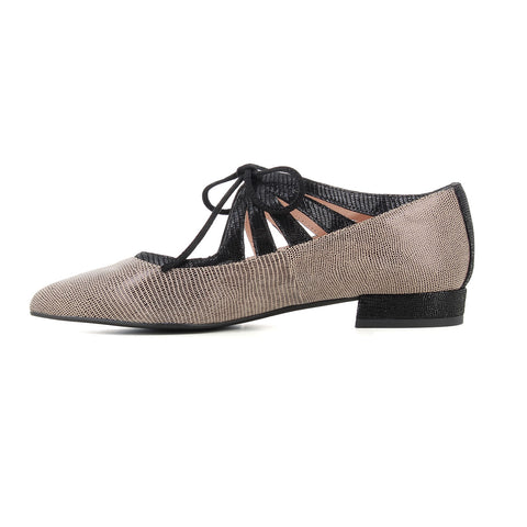 Zapato Taupe/negro