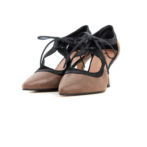 Zapato Taupe/negro