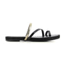 Sandalia Dedo Oro/negro