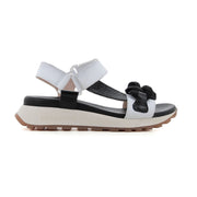 Sandalia White/black