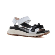 Sandalia White/black