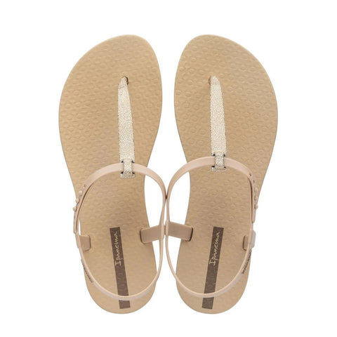 Sandalia Beige/gold