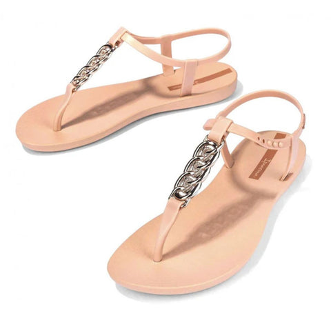 Sandalia Beige/gold
