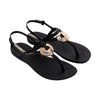 Sandalia Black/black/gol