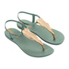 Sandalia Green/gold