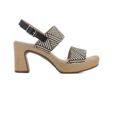Sandalia Negro/beige