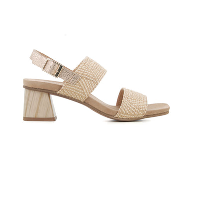Sandalia Beige/marron