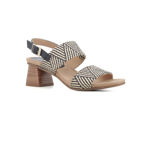 Sandalia Negro/beige
