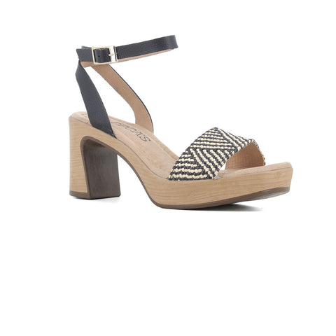 Sandalia Negro/beige