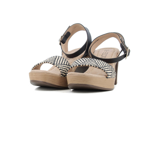 Sandalia Negro/beige