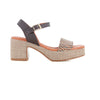 Sandalia Marron/beige