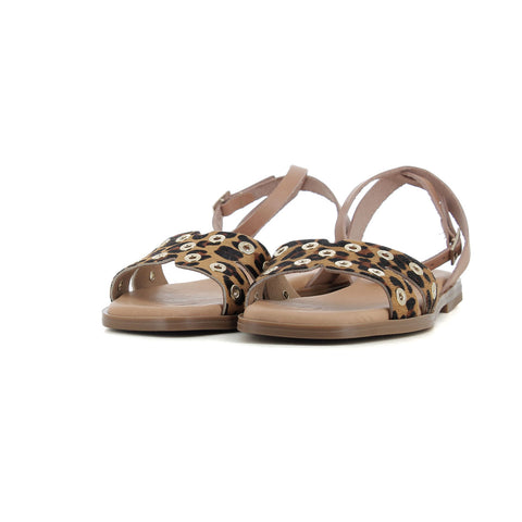 Sandalia Taupe/leopardo
