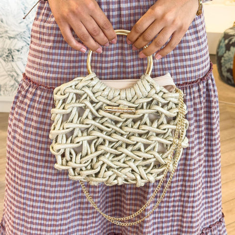 Bolso Clutch Oro
